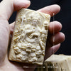 Mammoth Ivory Fossil Buddha & Dragon Guardians Pendant - Holy Buyble