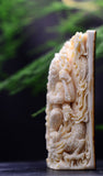 Double Sided Mammoth Ivory Fossil Immovable Protector Acalanatha Pendant - Holy Buyble