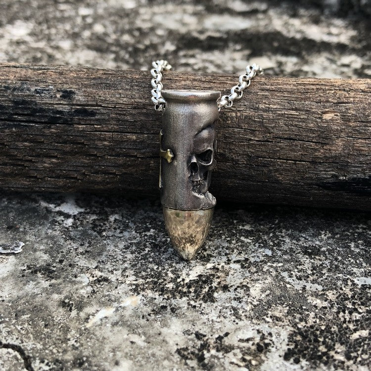 Bullet Skull Necklace - Holy Buyble