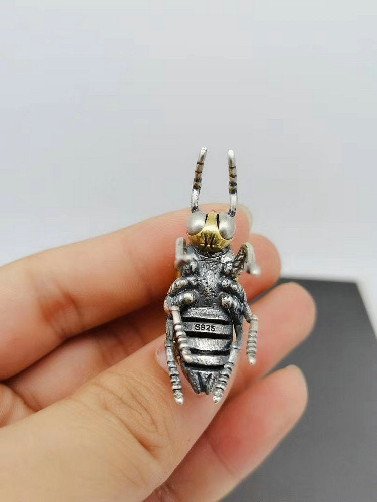 Sterling Silver Bee Pendant with Coloured Enamel | The Silver Place