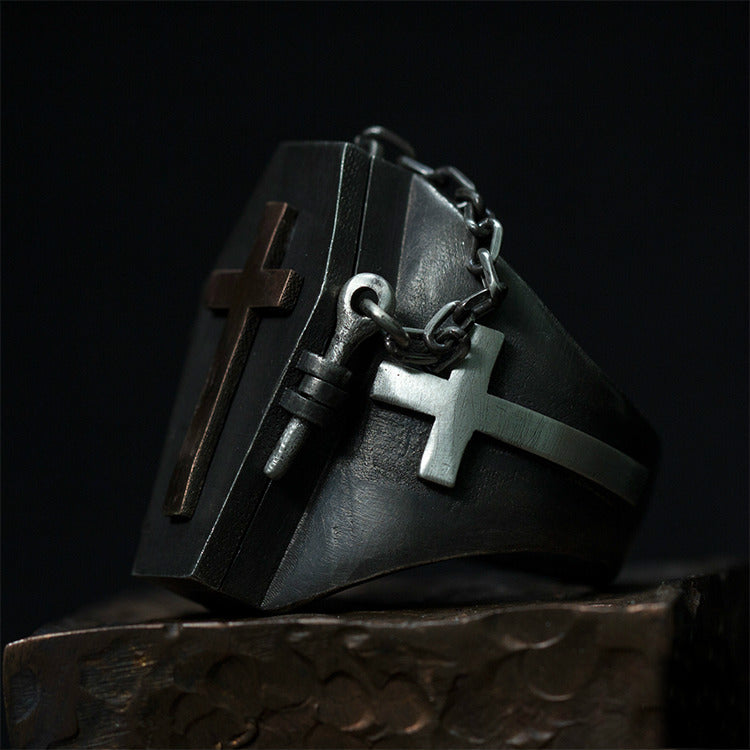 Coffin Couple Skeleton Ring - Holy Buyble