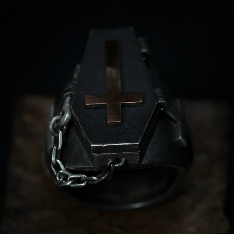 Coffin Couple Skeleton Ring - Holy Buyble