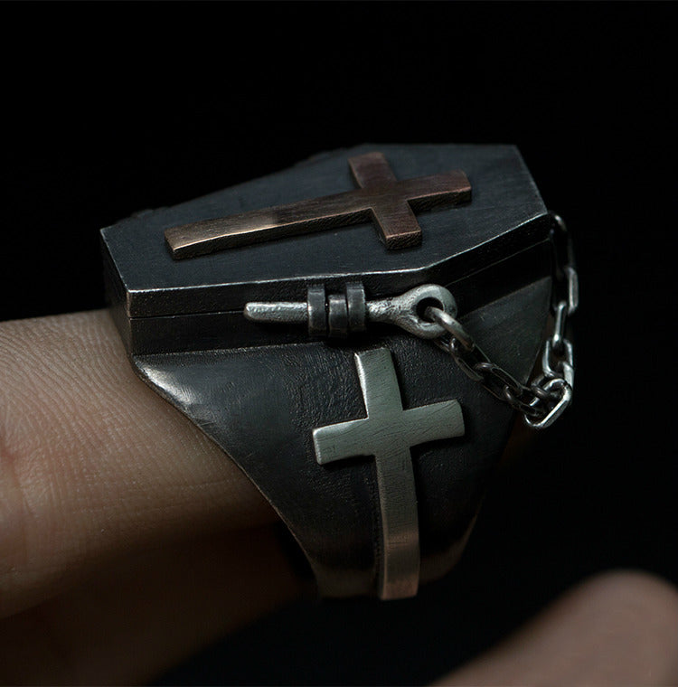 Coffin Couple Skeleton Ring - Holy Buyble