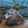 Crowned Lion Leo Ring