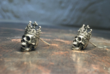 Crowned Royal Skull Earrings - Holy Buyble
