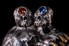 Crystal Eye Cyclops Skull Earring - Holy Buyble