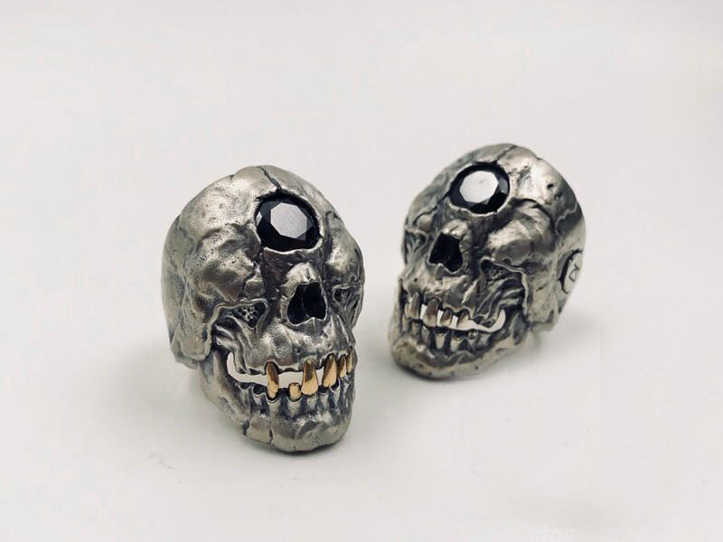 Crystal Eye Cyclops Skull Ring - Holy Buyble