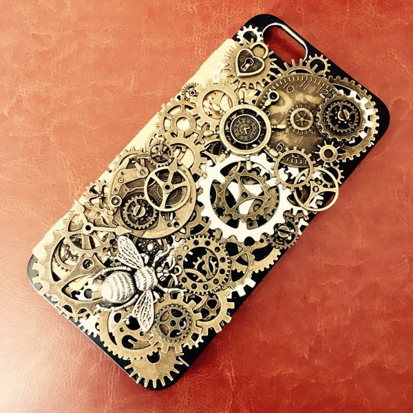 Custom Made Steampunk Bee iPhone Case - Holy Buyble