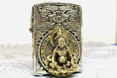 Custom Buddha & Zodiac Lighter Case