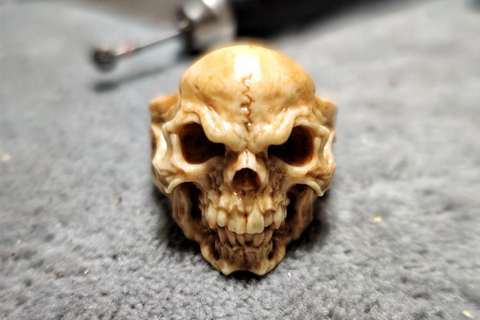 Japanese Samurai Skull Ring