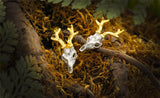 Deer Skull Golden Antler Earring - Holy Buyble