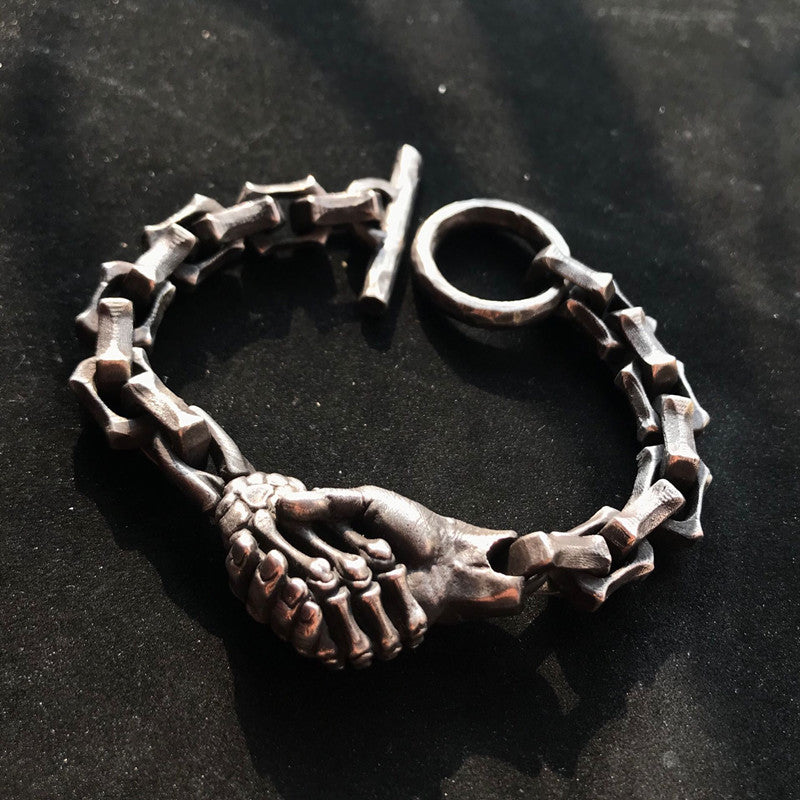 Devil's Handshake Skull Bracelet