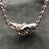 Devil's Handshake Skull Necklace