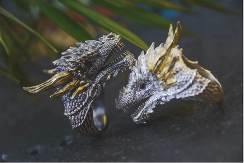 Toothless & Light Fury Dragon Ring