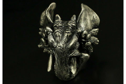 Guardian of Fortune Tribal Foo Dog Lion Necklace