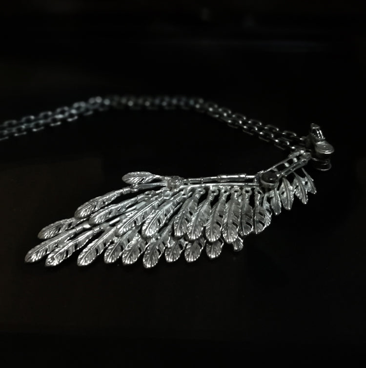 Realistic Silver Wing Necklace - Holy Buyble