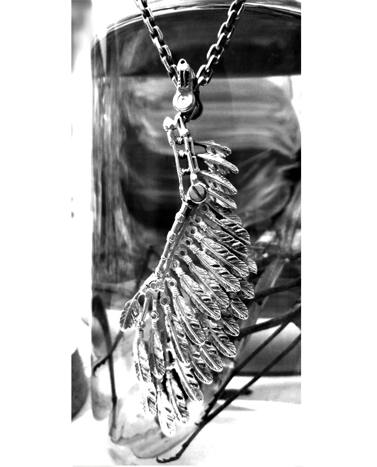 Realistic Silver Wing Necklace - Holy Buyble