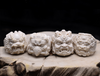 Mammoth Ivory Fossil Foo Dog Ring - Holy Buyble