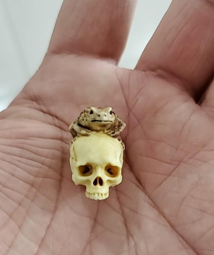  Frog Skull Pendant Necklace