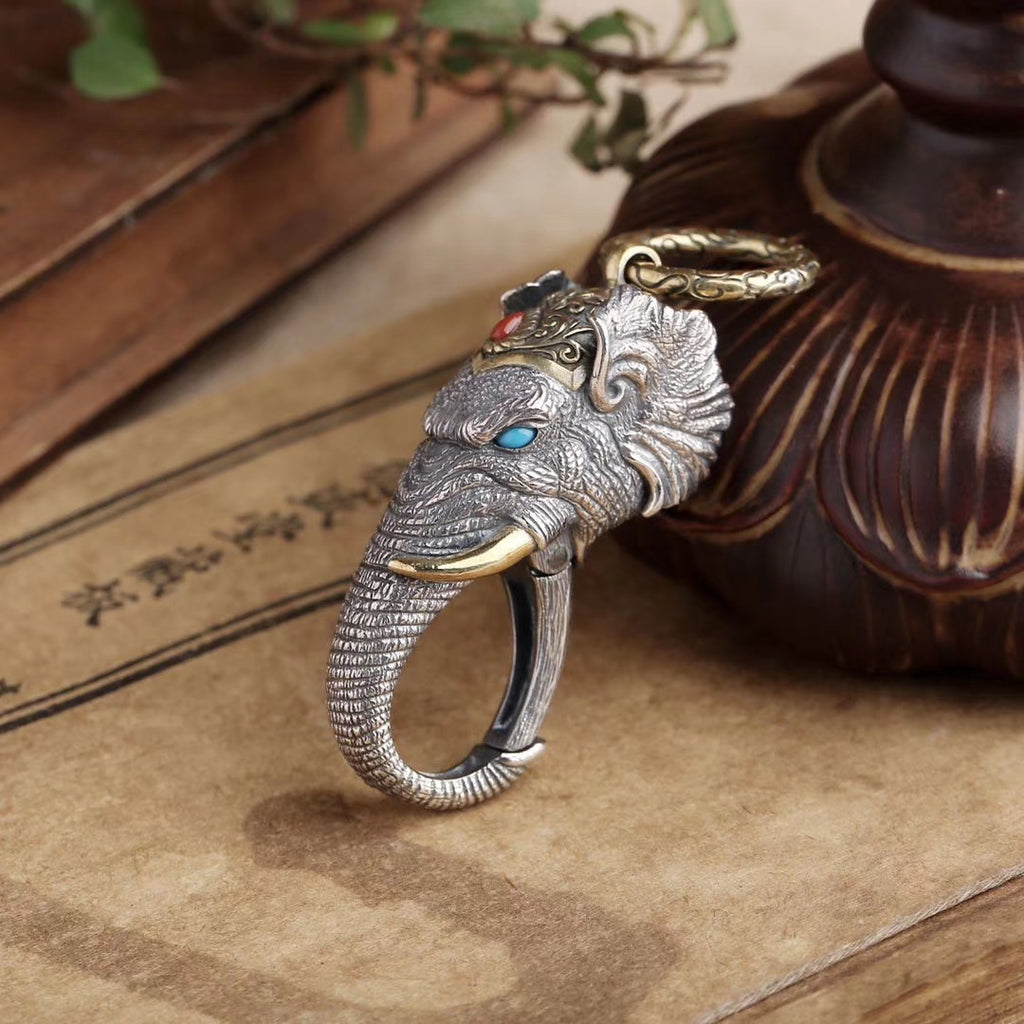 Ganesha Elephant God Key Ring