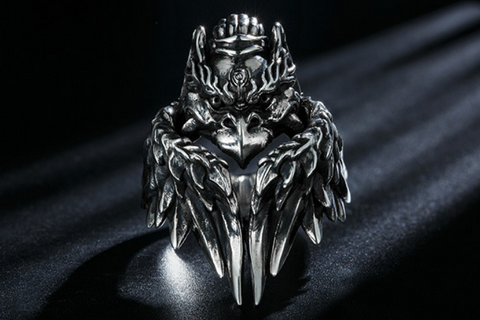 Japanese Samurai Skull Ring