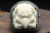 Mammoth Ivory Fossil Garuda Ring - Holy Buyble