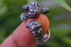 Blue Eyed Smiling Baby Gecko Ring - Holy Buyble