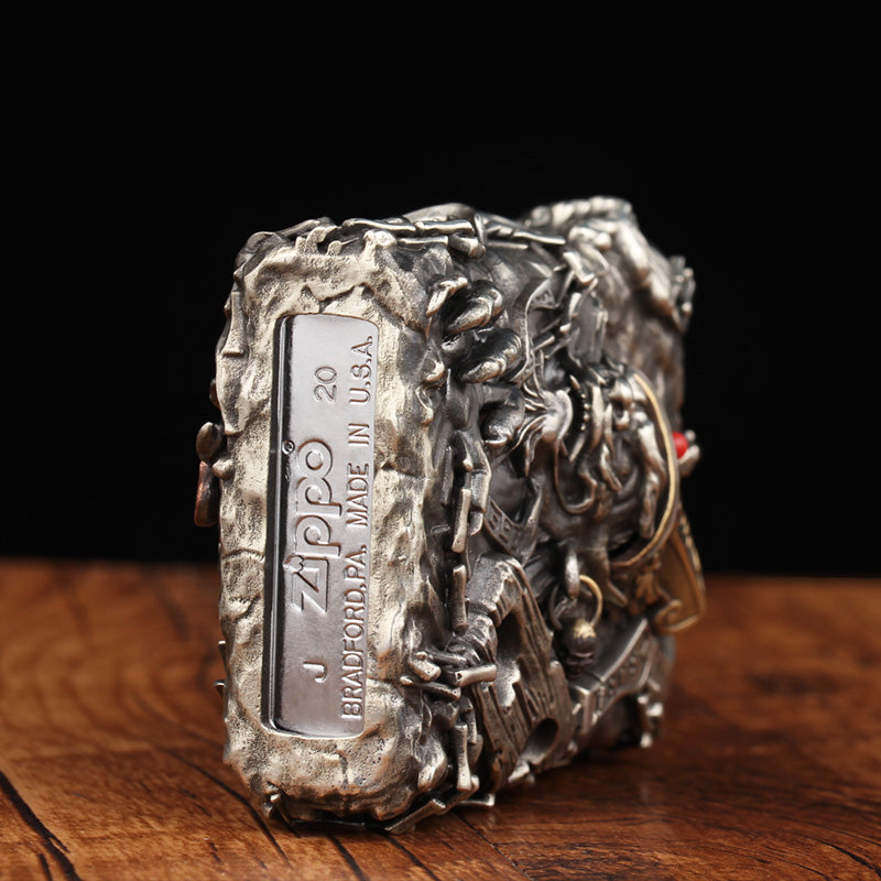 Skull Ghost Custom Zippo Lighter Case