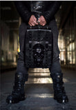 Gladiator Skull Leather Studded Biker Backpack - Holy Buyble