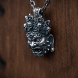 Mahākāla God of Fortune Silver Pendant - Holy Buyble