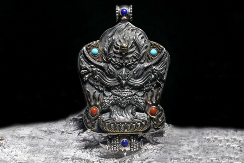 Buddha & Demon Skull Pendant