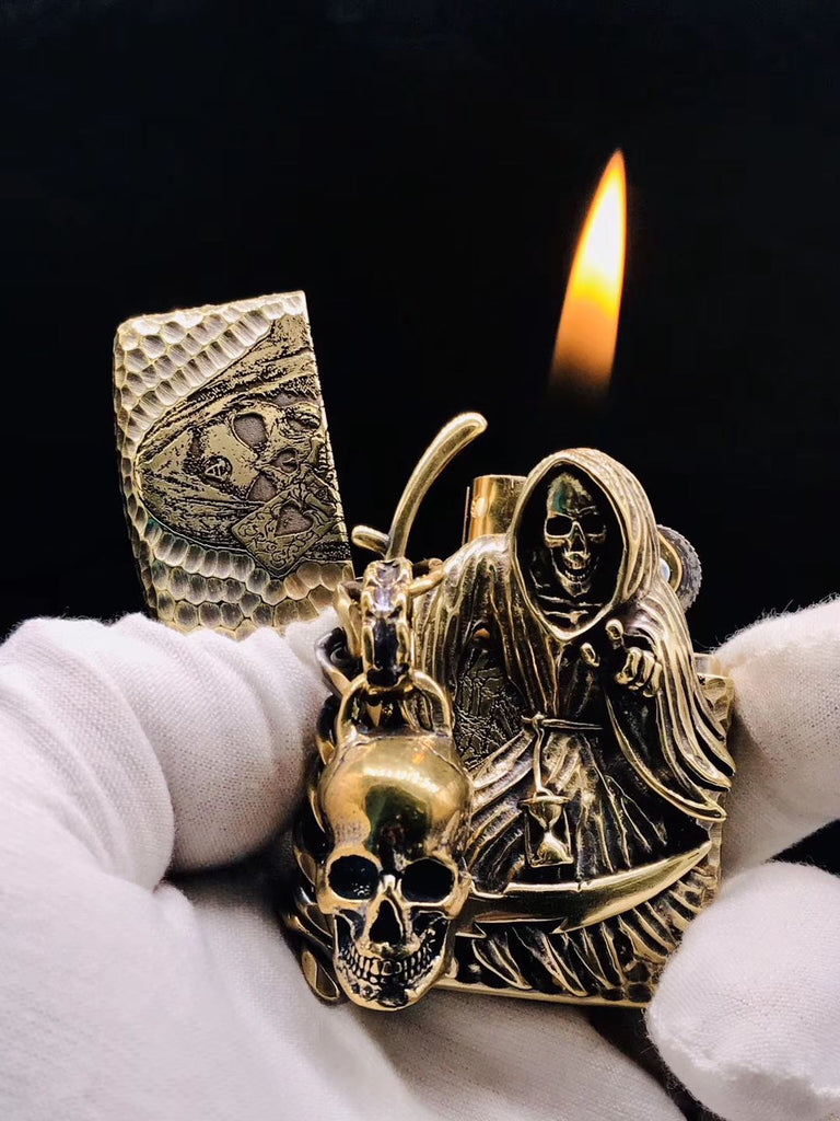 Grim Reaper Skull Lighter Case