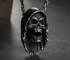 Grim Reaper Vampire Skull Pendant Necklace