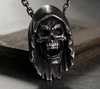 Grim Reaper Vampire Skull Pendant Necklace