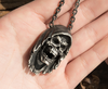 Grim Reaper Vampire Skull Pendant Necklace