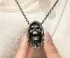 Grim Reaper Vampire Skull Pendant Necklace