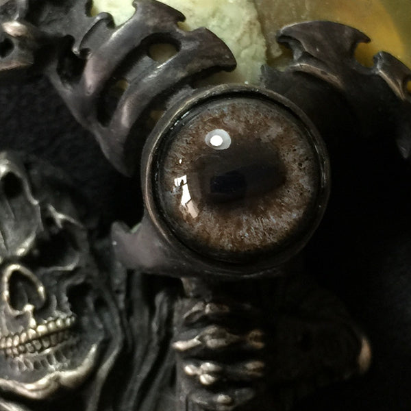 Beasty Grim Reaper the Pendant of Death ☠ Moon Stone Edition ☠ - Holy Buyble