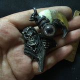 Beasty Grim Reaper the Pendant of Death ☠ Moon Stone Edition ☠ - Holy Buyble