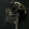 Beasty Grim Reaper the Pendant of Death ☠ Moon Stone Edition ☠ - Holy Buyble