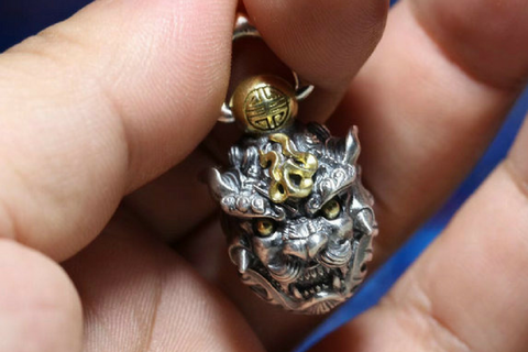 Masked Ghost Knight Skull Ring