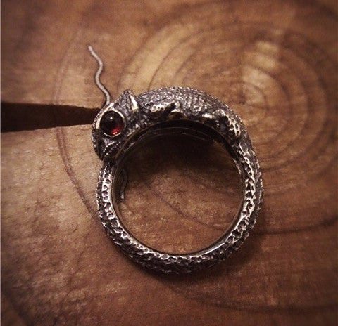 Chameleon Silver Ring - Holy Buyble
