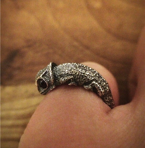 Chameleon Silver Ring - Holy Buyble