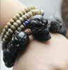 Buffalo Horn Black Skull Bracelet - Holy Buyble