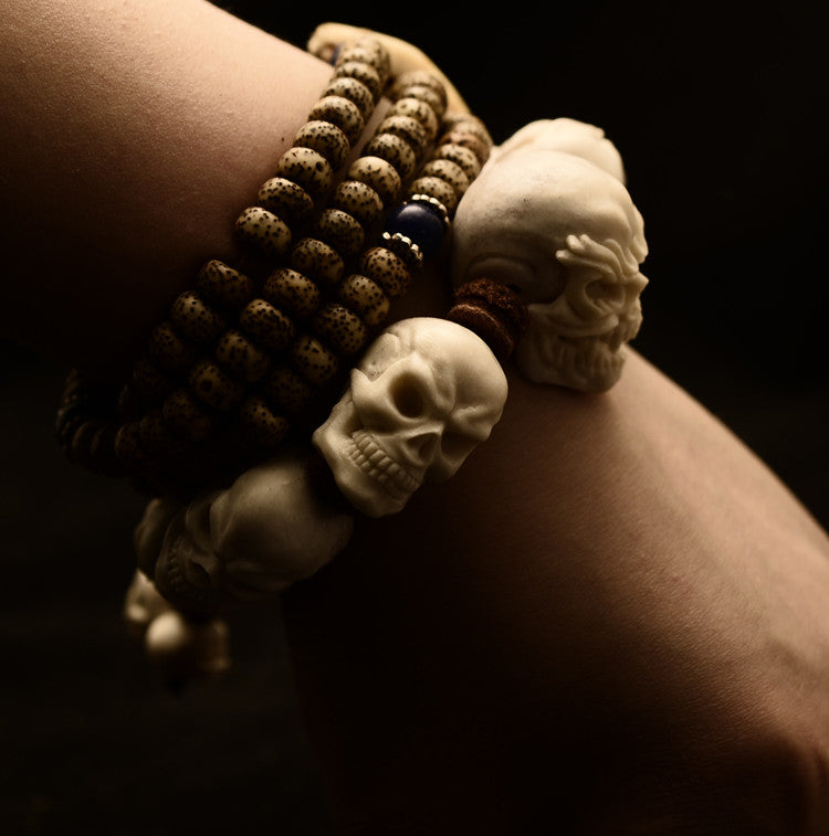 Deer Antler Emperor Skull Bracelet - Holy Buyble