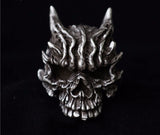 Made to Order Horned Demon Skull Ring - Holy Buyble