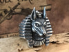 Egyptian God Anubis Silver Ring - Holy Buyble