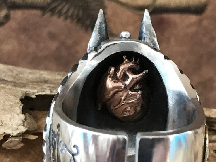Egyptian God Anubis Silver Ring - Holy Buyble