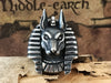 Egyptian God Anubis Silver Ring - Holy Buyble