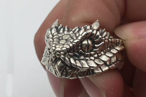 Chameleon Silver Ring