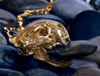 Leopard Skull Brass Pendant Necklace - Holy Buyble